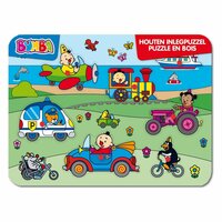 Bumba Houten Inlegpuzzel Voertuigen 7 Stukjes