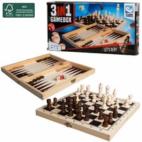 Clown Games 3in1 Spellendoos Hout