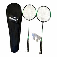 SportX Badmintonset 4 Sterren Assorti Groen/Zwart