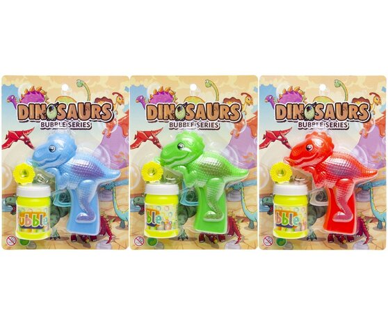 Avontuurlijk bellenblaasgeweer dinosaurus