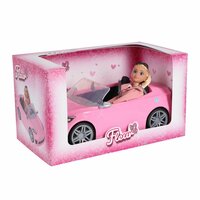 Fleur Pop met Roze Cabrio