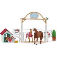 Schleich Horse Club Hannah's Gastpaarden met Hond en Accessoires