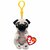 TY Beanie Babies Bellies Clip Knuffel Hond Izzy 10 cm TY Beanie Babies Bellies Clip Knuffel Hond Izzy 10 cm