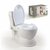 Dolu WC Plaspotje + Licht en Geluid Beige