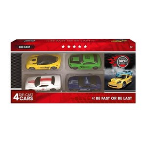 Rapid Wheels Die-Cast Auto's 4 Stuks