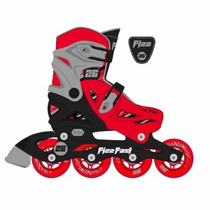 Street Surfing Fizz Fast Inline Skates M 35-38 Rood/Zwart