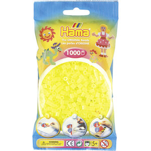 Hama Strijkkralen 1000 Stuks Geel Neon
