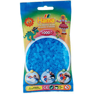 Hama Strijkkralen 1000 Blauw Transparant