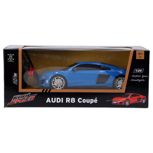 RC Audi R8 V10 Coupé 1:24 + Licht Blauw