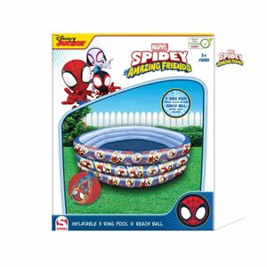 Disney Spidey and Friends 3 Rings Zwembad + Strandbal Donkerblauw/Rood