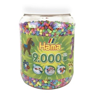 Hama Strijkkralen in Pot 9000 Stuks Pastel