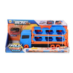 Pop-Up Auto Transporter + 2 Die-Cast Voertuigen