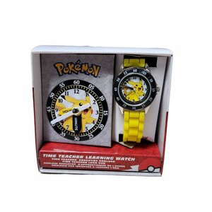 Pokemon Time Teacher Horloge Geel/Zwart