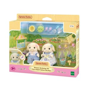 Sylvanian Families 5736 Tuin en Bloemen Hangoorkonijn Broer en Zus