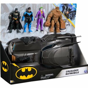 DC Batman Crusader Bundle Batmobile + Figuren