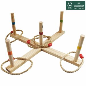 Outdoor Play Houten Ringwerpspel + Draagtas