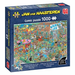 Jumbo Puzzel Jan Van Haasteren Jarige Job 1000 Stukjes + Poster
