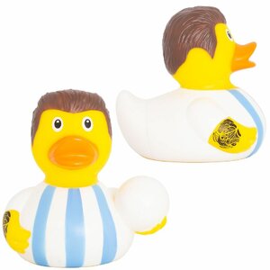 Lilalu Voetbal Badeend Blauw/Wit