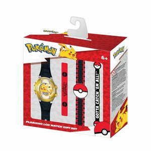 Pokémon LCD-Horloge Cadeauset Pokémon LCD-Horloge Cadeauset