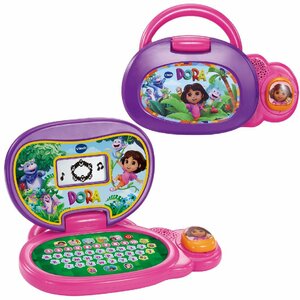 VTech Dora Avonturenlaptop Paars/Roze VTech Dora Avonturenlaptop Paars/Roze