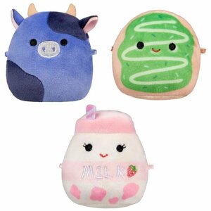 Squishmallows Micromallows Knuffels Ingred, Amelie Daisuke 6.5 cm Squishmallows Micromallows Knuffels Ingred, Amelie Daisuke 6.5 cm