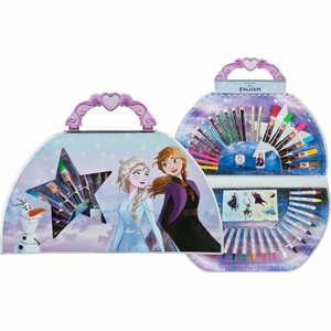 Disney Frozen Kleurkoffer 51-delig Disney Frozen Kleurkoffer 51-delig
