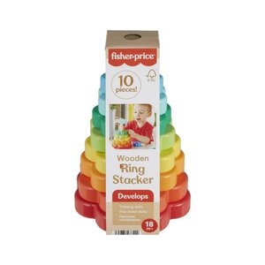 Fisher Price Houten Ringstapelaar Fisher Price Houten Ringstapelaar