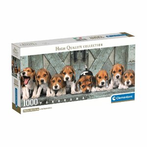 Clementoni Panorama Puzzel Beagles 1000 Stukjes Clementoni Panorama Puzzel Beagles 1000 Stukjes
