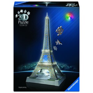 Ravensburger Iconics 3D Puzzel Eiffeltoren met Licht 216 Stukjes