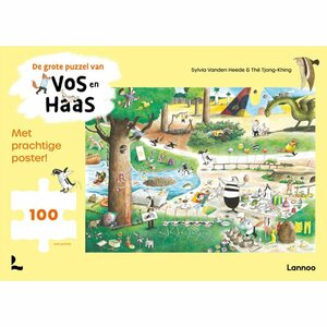 Puzzel De Grote Puzzel Van Vos En Haas 100 Stukjes + Poster