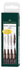 Faber Castell FC-167101 Tekenstift Faber-Castell Pitt Artist Pen 4-delig Etui Donker Sepia_