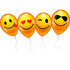 Stylex Balonnen Smiley 75 cm 6 Stuks Geel_
