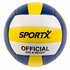 SportX Official Volleybal 22 cm Wit/Geel/Blauw_