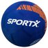 SportX Rubberen Voetbal 22 cm Blauw/Oranje_