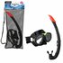 SportX Volwassenen Snorkelset 5 Sterren Zwart_