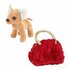 Pluchen Chihuahua Hond in Blingbling Handtas_