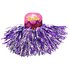 Pom Poms 2 Stuks Paars/Zilver_