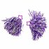 Pom Poms 2 Stuks Paars/Zilver_