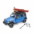 Bruder 02529 Jeep Wrangler Rubicon Unlimited + Kajak en Figuur_