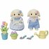 Sylvanian Families 5736 Tuin en Bloemen Hangoorkonijn Broer en Zus_