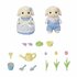 Sylvanian Families 5736 Tuin en Bloemen Hangoorkonijn Broer en Zus_