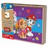 Paw Patrol 3in1 Houten Puzzel in Doosje 3x24 Stukjes_