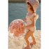 Little Dutch Pink Flowers 3D Strandbal 35 cm Roze_