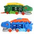 Transporter Dino + 2 Die-Cast Voertuigen Assorti_