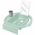 Rotho AVA Kinderwasbakje voor op Badrand 40x40x13 cm Sage Green_