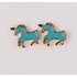 Happy Love Earring Set Blue Horses Set 6-delig_ Happy Love Earring Set Blue Horses Set 6-delig_