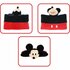 Disney Knuffelkussen Mickey Mouse 45x28 cm Rood/Zwart_