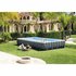 Intex 26374GN Ultra XTR Frame Zwembad 975x488x132 cm + Zandfilterpomp en Trap + Accessoires Grijs_