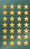 Avery AV-52800 Etiket Z-design Christmas Pakje A 2 Vel Gouden Sterren_