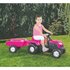 Dolu Eenhoorn Traptractor met Aanhanger Roze/Zwart_
